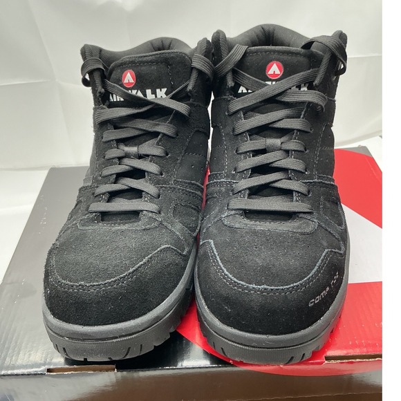 Airwalk Mongo Mid CT Composite Toe Work Boots Black Suede EH SR AW6360 Mens 8 main image 7
